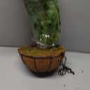 Fake Hanging Plants Large Boston Fern Artificial Plants Outdoor Realistic Fake Ferns with Palm Basket Silk Plants Ferns Hanging Plant Artificial Decor for Home Front Porch Window Garden - Green