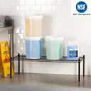 APLSS Dunnage Storage Rack, 24"×48"×14"(8"), NSF Certified, Height Adjustable, Moist&Dry Enviroments, for Kitchen Garage Walk-in Cooler&Freezer Dishroom, 800 Lbs Capacity,