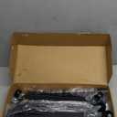 Bvomheez Christmas Stocking Holder, Free Standing Stocking Rack with Wheels, 12 Removable Stocking Hooks, Adjustable Feet, 41"L x 37"H x 11"W, Holiday Decor Stocking Hanger for Floor/ Home/ Living Room