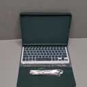 Keyboard Case for iPad 9th/8th/7th Generation 10.2 Inch [Magnetic Detachable Wireless Keyboard][Support 3 System] Flip Stand Case with Pencil Holder for iPad 10.2 2021/2020/2019, Dark Green