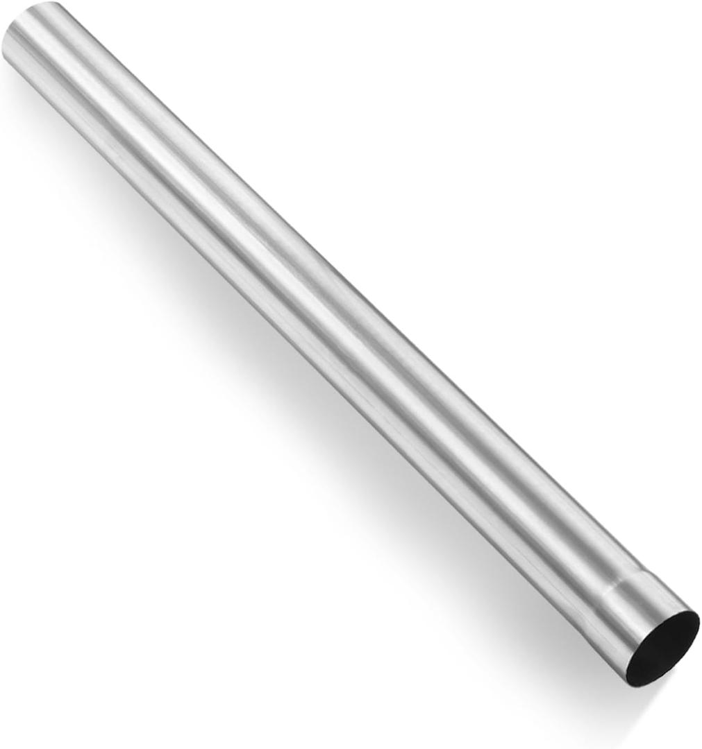 2.5 Inch Exhaust Pipe, 2.5'' Stainless Steel Straight DIY Custom Mandrel Exhaust Pipe, 40 Inch Length, 2.5'' OD Mandrel Straight Pipe