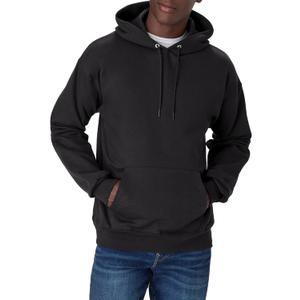 Hanes Men's Ultimate Sweatshirt, Heavyweight Fleece Hoodie, Cotton Sweatshirt for Men (X-Large, Black)