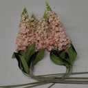 IPOPU 8PCS Snapdragon Artificial Flowers Pink Delphinium Artificial Silk Flowers Long Stem Hyacinths Fake Flowers for Wedding Home Outdoor Party Floral Arrangement Centerpiece Table Decorations (Pink)