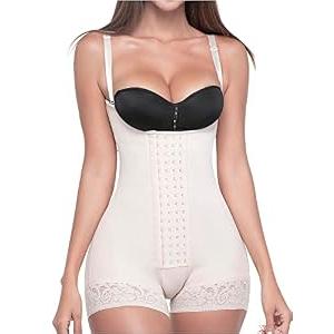 Sonryse Stage 2 Faja Shapewear for Women | Tummy Tuck Compression Garment & Post Surgery Compression Garment | Fajas Colombianas Moldeadoras Beige S