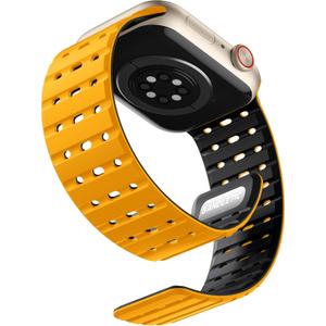 Bandletic Magnetic Watchband Compatible with Apple Watch Bands for Women Men, Rugged Silicone Sport Replacement Strap for iWatch 42mm(Series 11/10), 41mm(9/8/7), 40mm(SE3/SE2/SE/6/5/4), 38mm(3/2/1)