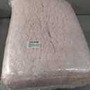 ENBAOHUI 3FT Faux Fur Comfy Memory Foam Bean Bag Chairs for Kids or Babies with Filling Bean Bag Sofa with Handle Super Soft Washable Faux Fur Fabric Lazy Sofa 3 Foot Pink