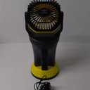 Wilody Misting Fan Portable Camping Fan 42800mAh Battery Powered with Remote Control, RGB Ambient Light with 2L Bucket, Battery Indicator, 120 Auto Oscillating, Timing Function, Grip Handle