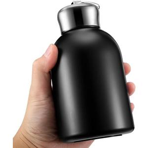 Mifoci 1 Pcs 20oz Water Bottle Stainless Steel Insulated Thermal for Hot Cold Drink Thermal Metal Vacuum Portable Water Bottle for Women Gifts Travel Camping Hiking (Black)