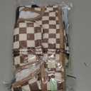 wegreeco Washable Female Dog Diapers Highly Absorbent Reusable Diapers for Dog in Heat Period Diapers, 3 Pack (Checkerboard Green, Black, Coffee, X-Large) (X-Large (17.5"-27" Waist))