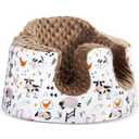 BOMOLOUR Seat Cover Compatible with Bumbo and Nuby Seat, Removable Breathable Baby Floor Seat Cover for Boys and Girls, Seat Not Included (Brown Farm)