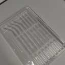 ALINK Glass Smoothie Straws, 10" x 10 mm Long Reusable Clear Drinking Straws, Pack of 8 with 2 Cleaning Brush,