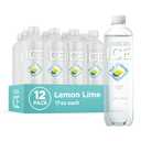 Sparkling Ice, Lemon Lime Sparkling Water, Zero Sugar Flavored Water, with Vitamins and Antioxidants, Low Calorie Beverage, 17 Fl Oz (Pack of 12)