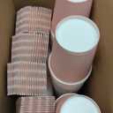 Patelai 100 Pcs 12 oz Disposable Coffee Cups with Lids and Sleeves Bulk, Insulated Hot Chocolate Paper Cup for Hot and Cold Beverage Water Juice Cocoa Tea Party Restaurants Travel Supplies (Pink)