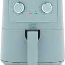 GreenLife 4.5QT Mechanical Air Fryer, PFAS-Free Ceramic Nonstick Crisper Drawer, Adjustable Temperature Timer Dial, LED Indicator, Holiday Gifting, Dishwasher Safe, Kitchen Essential, Blue Haze