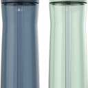 Contigo Ashland 2.0 AUTOSPOUT Water Bottle, 24 oz, 2-Pack, Blueberry; Agave