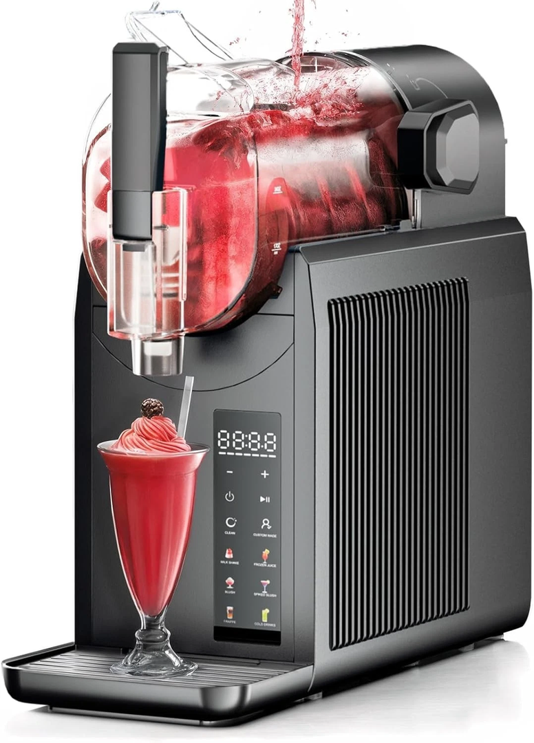 Slushie Machine for Home, Frozen Drink Maker, No Ice Needed & Auto Clean, 6 Preset Programs, Rapid Freezing, Keep 4H Fresh, for Margaritas, Frappes, Milkshakes, Smoothies