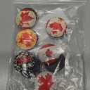 12Pcs Canadian Flag Refrigerator Stickers, Magnet Travel Souvenir Canada Refrigerator Stickers, Canada 3D Refrigerator Magnet Crystal Glass Fridge Stickers