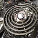 W10196405(8”) W10196406(6”) Electric Stove Burner Drip Pans & MP22YA Electric Range Burner Element Unit Set by Cenipar-Compatible with Whirl-pool Ken-more Ama-na Range Oven/Stove
