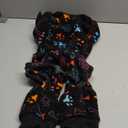 SCENEREAL Fleece Dog Pajamas for Small Medium Large Dogs, Warm Soft Puppy Jumpsuit, Adorable Bones Paw Print Pet Sweaters Clothes, Doggy Pjs Cat Coat for Boy Girl