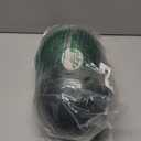 PLASTICPRO 32 Pieces Crystal Design Plastic Bowls 16 ounce Gold Rim Elegant Disposable Plates, Transparent Green