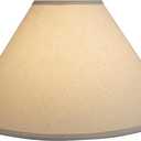 Aspen Creative 32204A Hardback Empire Spider Lamp Shade in Ivory, 6" Top x 19" Bottom x 12" Slant Height