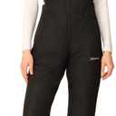 Arctix Women's Essential Insulated Ski Bibs, Water Resistant Snow Pants for Skiing & Snowboarding (Large/31" Inseam, Black)