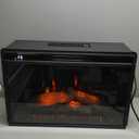 26" Wide Electric Fireplace Insert, 6 Brightness Level, 5 Flame Speed, 62-82, Timer & Remote Control, Indoor Fireplace