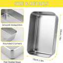 12 Pcs 9 x 6 Inch Stainless Steel Loaf Pans for Baking, Heavy Duty Bread Baking Pan Set, Rectangular Loaf Tins for Homemade Bread, Meatloaf, Cakes and Brownies, Oven and Dishwasher Safe