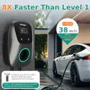 Level 2 EV Charger(WiFi APP/Plug-Play), 40A Nema 14-50 Plug, 25ft Cable ETL Certified, Home Level 2 EVSE Car Charger w/ J1772 Connector, Electric Vehicle Charging Stations (40)
