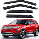 KPY Rain Guards Fit for 2011-2019 Ford Explorer, Out-Channel Window Visors Vent Wind Deflectors 4PC, Car Accessories for 11-19 Explorer