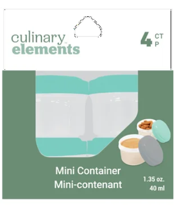 Culinary Elements mini container 4 Count