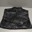 Trendy Queen Womens Leather Jacket, Oversized Going Out & Everyday Statement Piece, Bomber Jacktes Moto Coat Size M