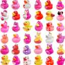 36 Pcs Valentines Rubber Ducks,Bath Showers Accessories,Mini 2.16" Duckies Bath Toys for Kids Girls Boys Valentines Day Party Favors Gift Exchange (Valentines)