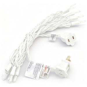 Mini Christmas Lights String Warm White Vintage Short Strand String Lights, Clear Bulbs Wire Fit Light up Christmas Decorations(10 Bulbs Connectable,8ft,White)