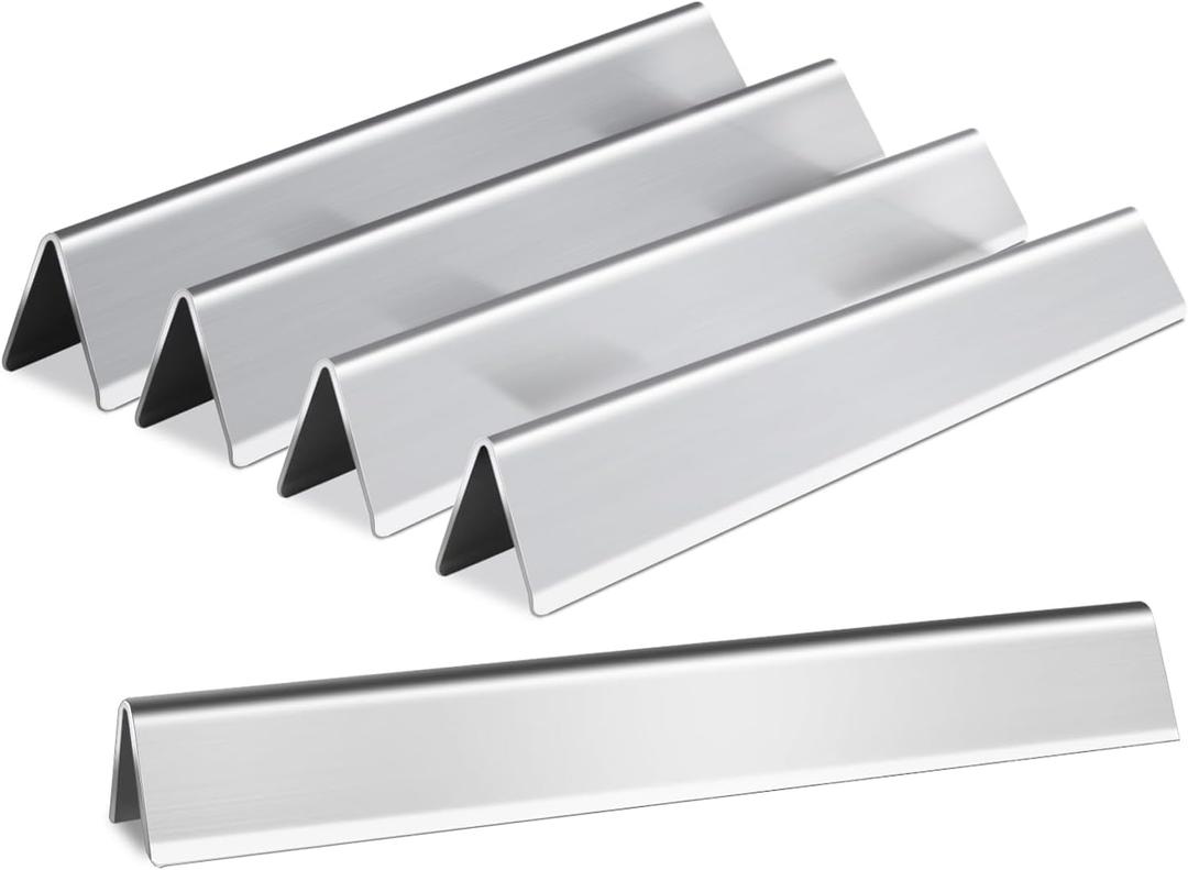 7620 7621 17.5" Flavorizer Bar for Weber Genesis 300 Series Grill Parts, Weber Genesis E/EP-310, 320, 330, Genesis S/E-310, 320, 330 with Front Control Knobs, Stainless Steel, 5-Pack