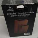 ENOKING Universal Knife Block without Knives, Acacia Wood Knife Holder/Knife Organizer with Removable Plastic Bristles for Kitchen Counter Knife Storage Rack: Home & Kitchen