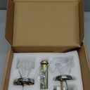 Crystal Glass Door Knobs Interior with Lock,Privacy Vintage Clear Crystal Door Knobs for Bedroom and Bathroom (Polished Chrome,1Pack)