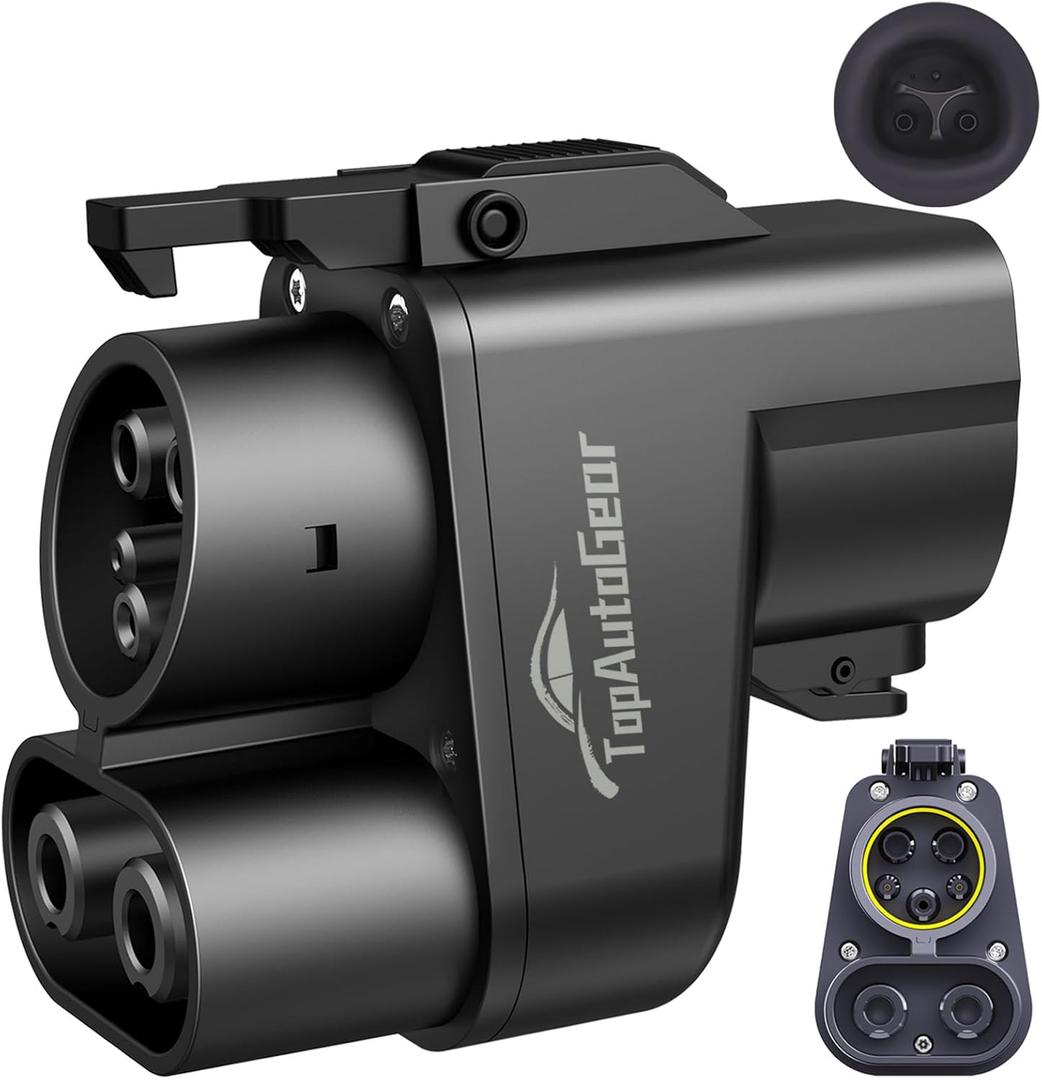 TopAutoGear Adapter, NACS to CCS Adapter, Fast Charge Your CCS1 EV at Tesla Superchargers, Electric Vehicle Charging Adapter for Ford, Rivian, GM, Volvo and Polestar EVs TopAutoGear Adapter, NACS to CCS Adapter, Fast Charge Your CCS1 EV at Tesla Superchargers, Electric Vehicle Charging Adapter for Ford, Rivian, GM, Volvo and Polestar EVs