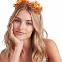 xo, Fetti Disco Pumpkin Headband - Fits Adult + Child | Halloween Hair Accessory, Orange Kids Party Favor, Spooky Birthday Decorations, Fall Costume