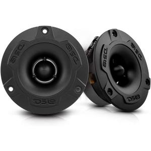 DS18 PRO-TWX1/BK 3.8" Aluminum Super Bullet Tweeter, 240W Max, 1" Aluminum 4-Ohms Voice Coil, Built in Crossover - PRO Tweeters are The Best in The Pro Audio and Voceteo Market (2 Speakers Included)