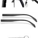 Glasses Frame Replacement Temple Arm 8mm Eyeglasses Repair Eyewear TR90 Arms Screws and 3-in-1 Screwdriver (Convex Single Teeth 1.2mm)