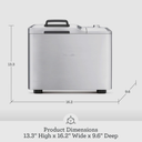 Breville BBM800XL Custom Loaf Bread Maker Machine, Brushed Stainless Steel