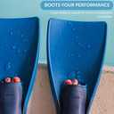 Sporti Adult-Kids Swim Fins for Pool Lap Swimming - Long Floating Fins for Swimming & Snorkeling - Swim Flippers for Training