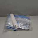 Amazon Basics Vacuum Storage Bags, Compression Space Saving for Clothes and Linens, Reusable with Hand Pump, Large, Clear, 5-Pack