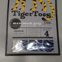 DOK TigerToes Premium Non-Slip Dog Socks for Hardwood Floors - Extra-Thick Grip That Works Even When Twisted - Prevents Licking, Slipping, and Great for Dog Paw Protection (Breezy Blue, Small)