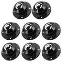 Self Adhesive Caster Wheels, Appliance Rollers for Kitchen Appliances, 1 Inch Swivel Steel Universal Wheel Appliance Sliders, 28 LBS Load Capacity Per Wheel Low Profile Roller (8 PCS, Black)
