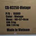 BestOffice Computer Desk,Home Office Desk, Modern Simple Style for Home Office Study Writing (Brown, 35,4*22,4*2,4 inch )