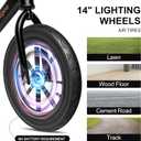 Toddler Balance Bike,14" Lighting Wheels,Air Tires,Kids' Balance Bikes for 3-6 Years Old with Adjustable Seat,No Pedal Training Bicycle for Boys Girls Birthday Christmas