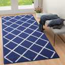 Finchitty Indoor Door Mat, Dirt Resistant Doormat, Navy, 59x35
