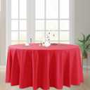 6 Pack Red Round Tablecloths 70 Inches Table Cloth Stain and Wrinkle Resistant Washable Polyester Table Cover Fabric for Party, Wedding,Dining,and Banquet Decoration